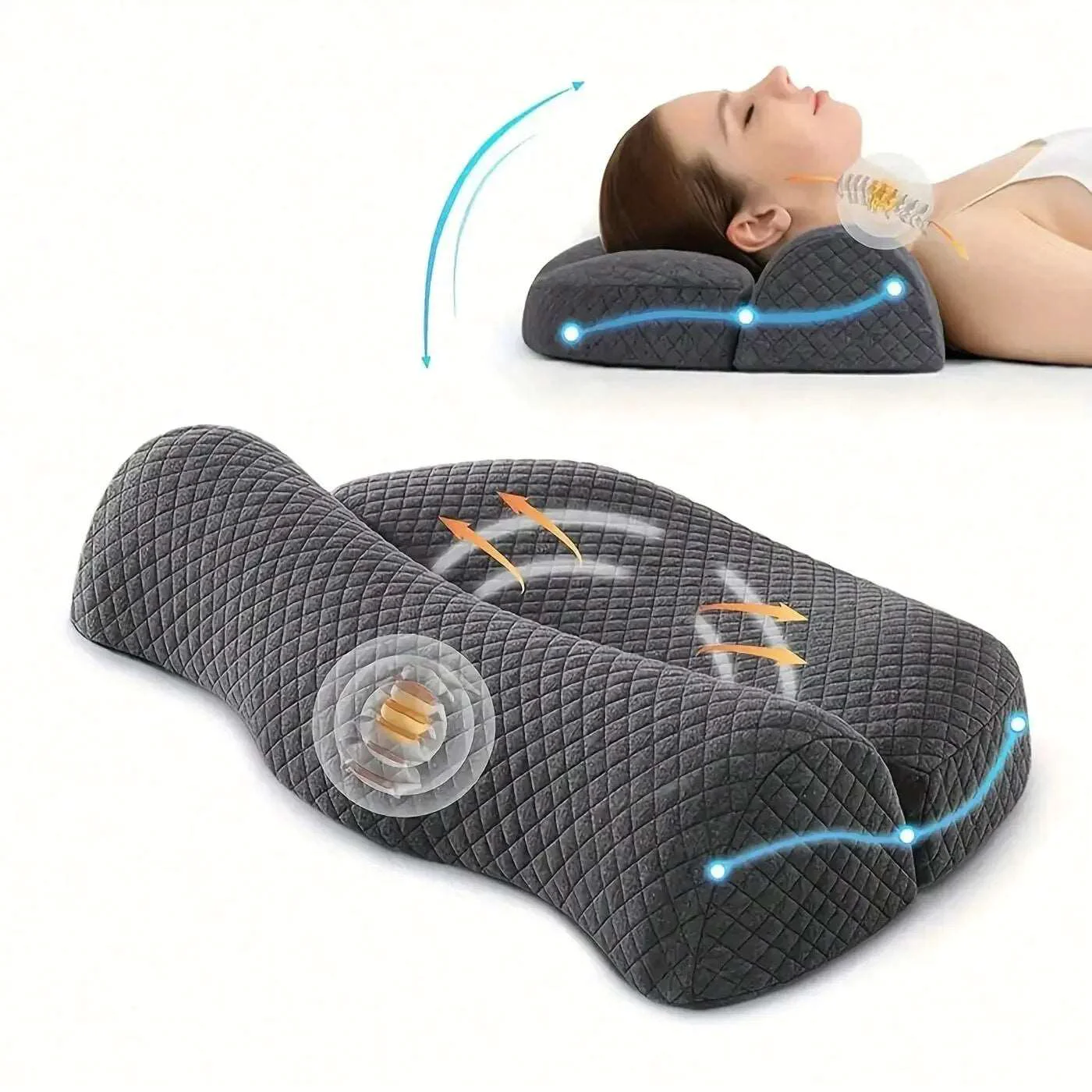 Fashionable Adjustable Memory Foam Neck Pillow Top-Quality