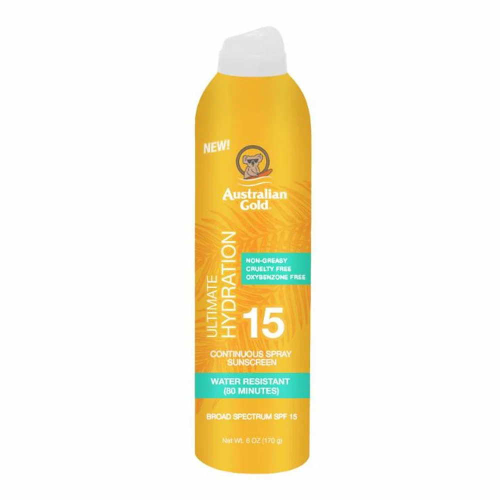 Environmentally Friendly Australian Gold Hydration Continuous Spray Spf 15 6 Oz Pure