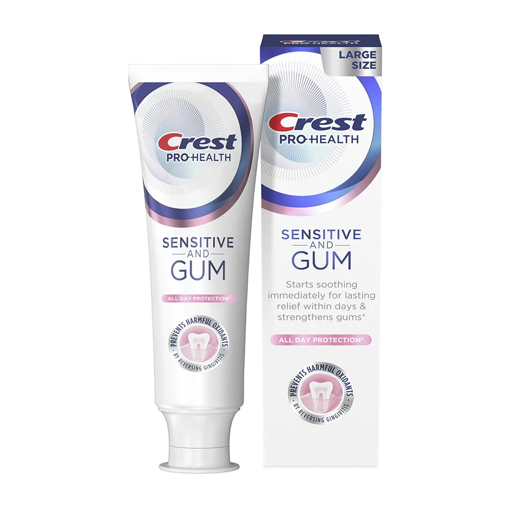 Certified Crest Pro Health Sensitive and Gum All Day ProtectionToothpaste 4.8 Oz Consistent