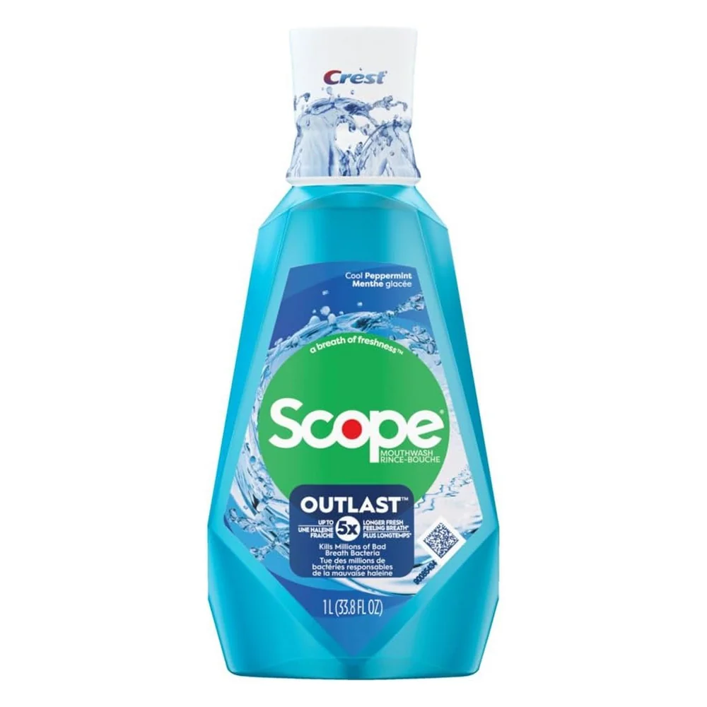 Casual Crest Scope Outlast Cool Peppermint Mouthwash 33.8Oz 1l Secure