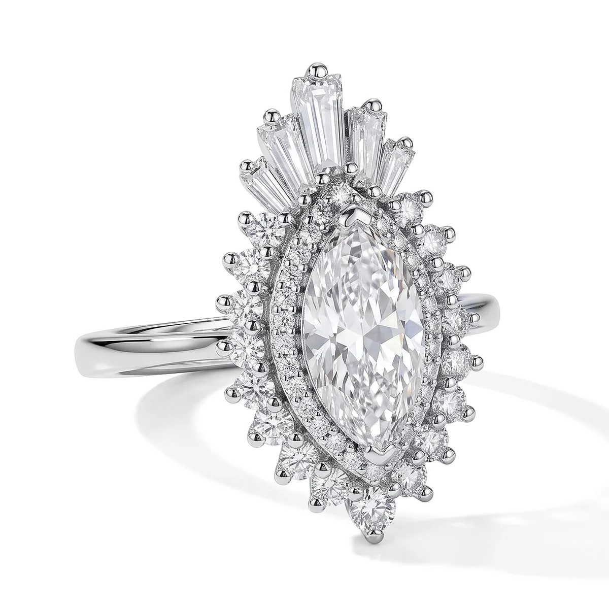 Organic HomeJewelryRingsHalo Rings 8709616 Contemporary
