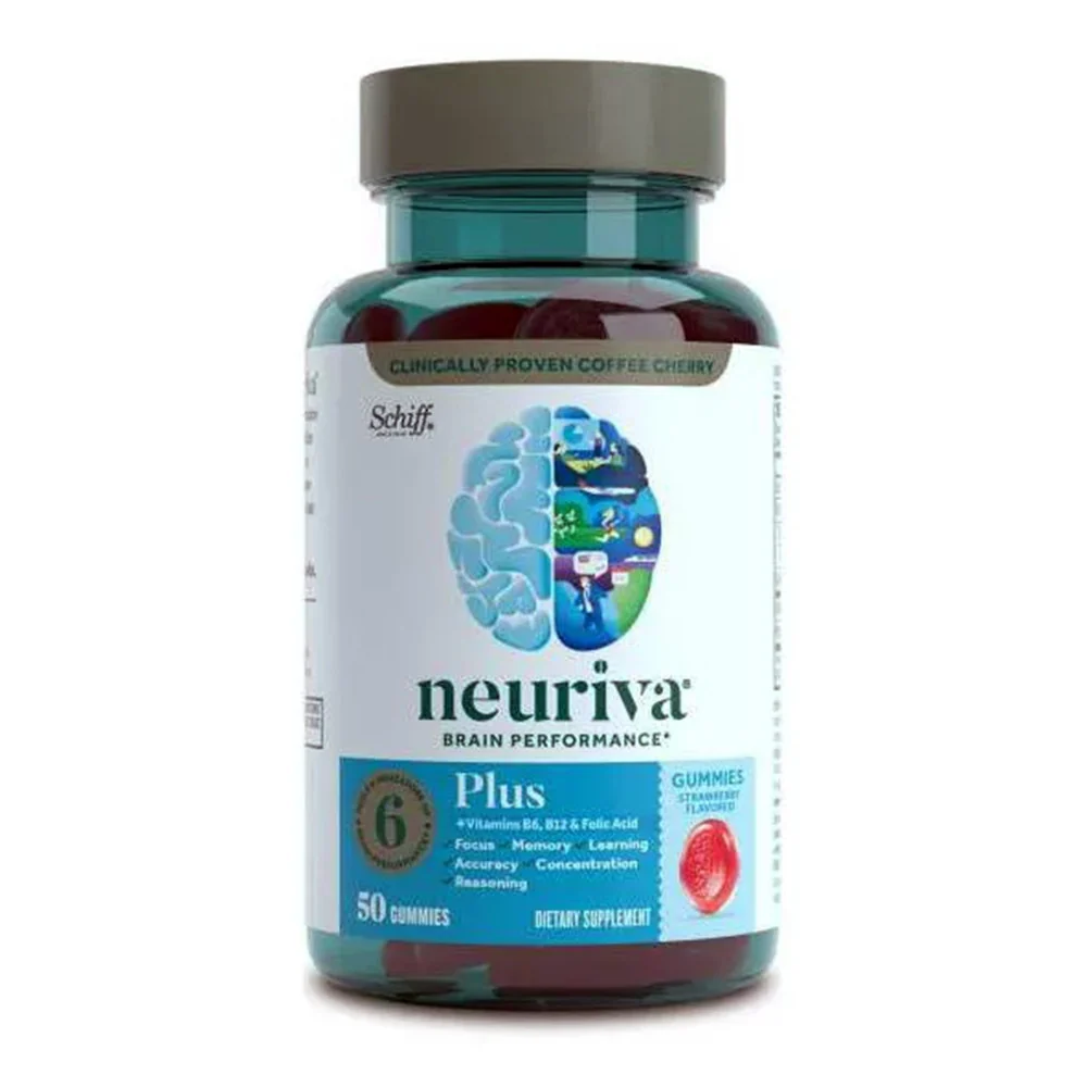 Optimized Neuriva Plus Brain Health Support Gummies Strawberry 50 Ea Genuine