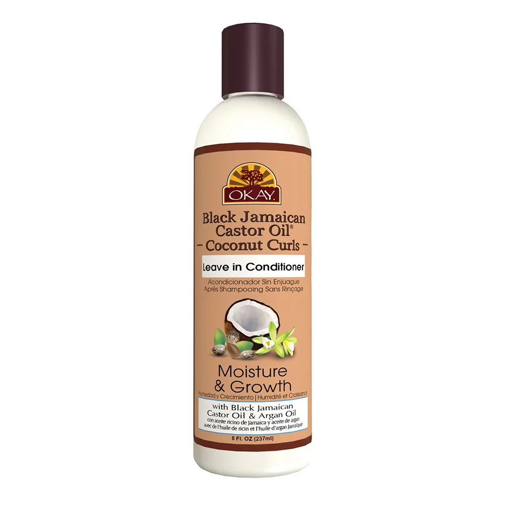 Versatile Okay Black Jamaican Castor Oil Leave In Conditioner Coconut 8 Oz Superior