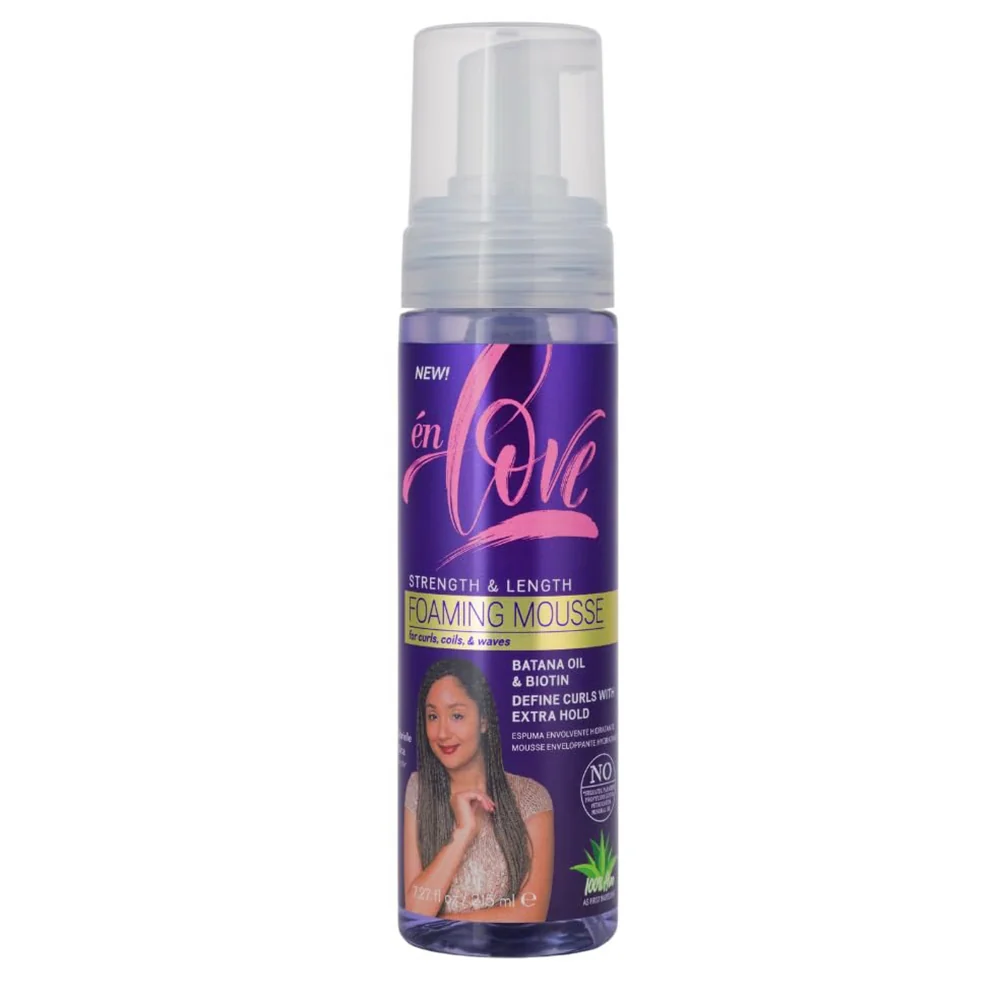 Flexible En Love Strength and Length Foaming Mousse Batana and Biotin Oil 7.27Oz 215ml Versatile