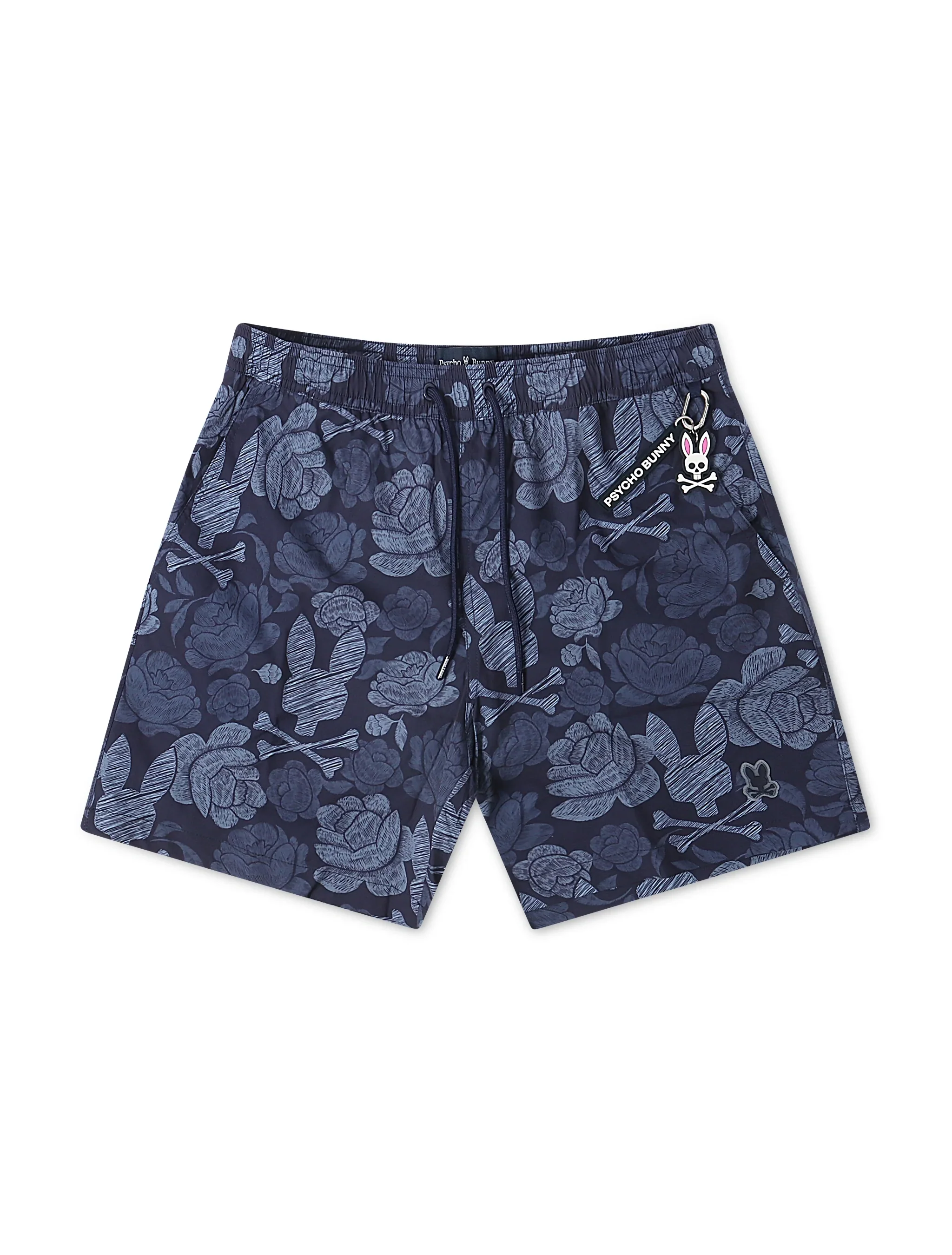 High-Quality Psycho Bunny Rowen Swim Trunks - Blue Contemporary