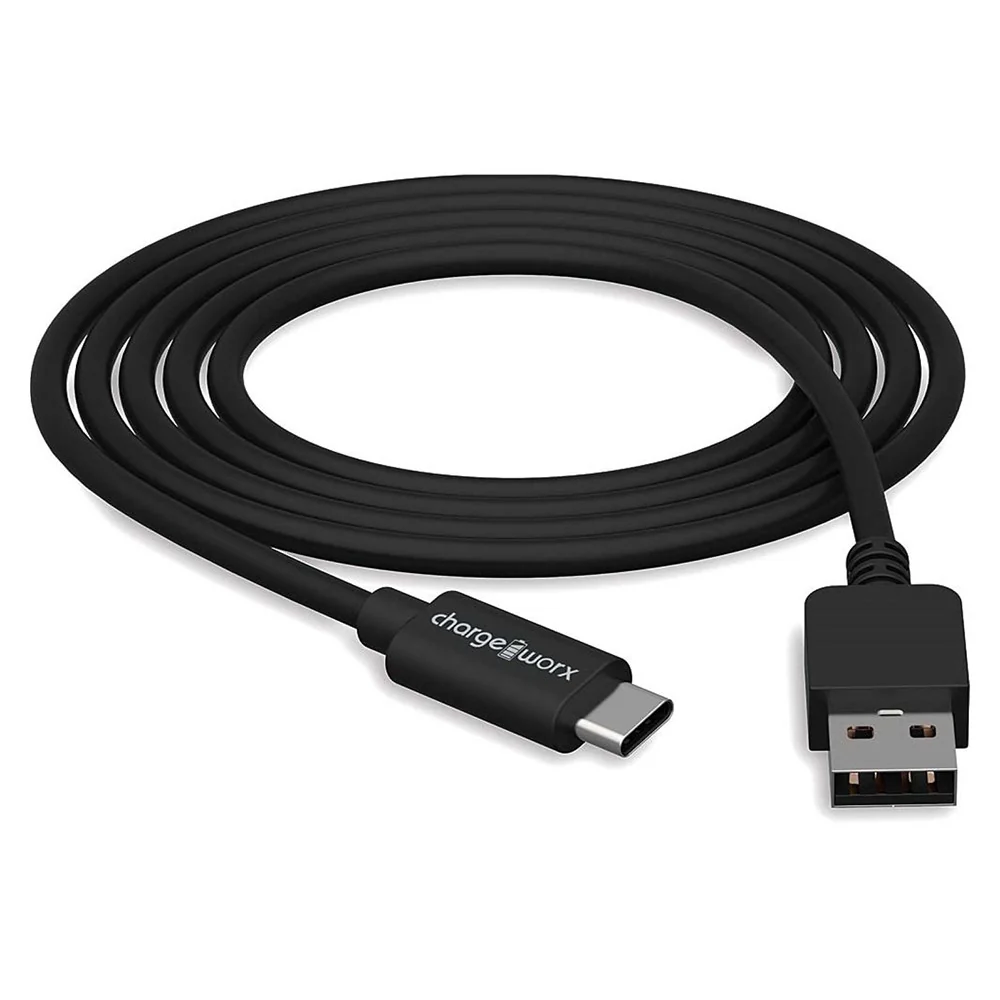 Crafted Chargeworx 3 Inch Usb C to Usb A Sync and Charge Cable Black 1 Ea Comfortable