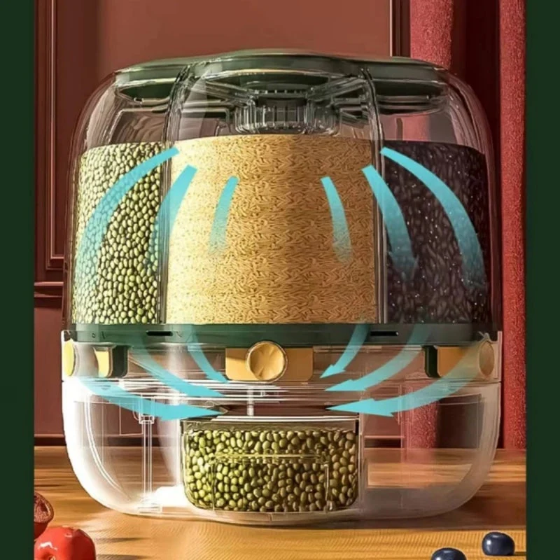 Responsible 360° Rotating Grain Storage Container High-End