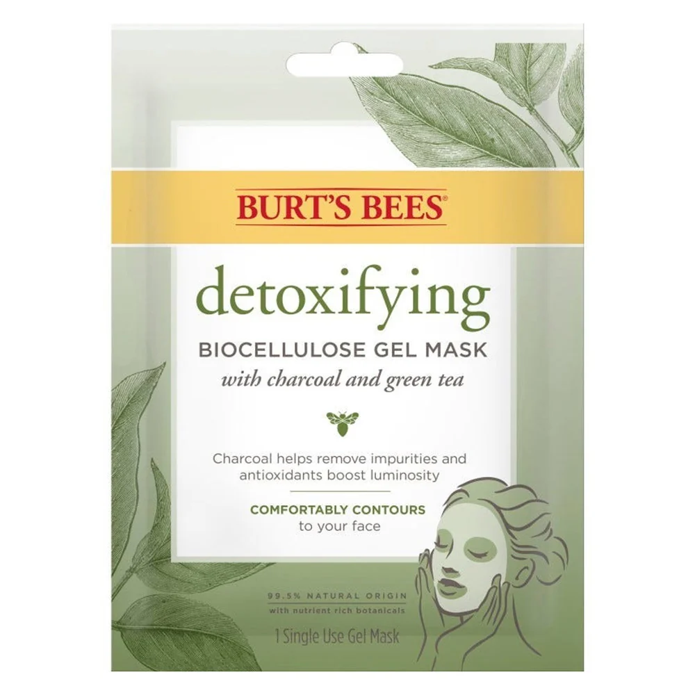 Certified Burts Bees Brightening Bio Gel Mask Green 1Ea Fine