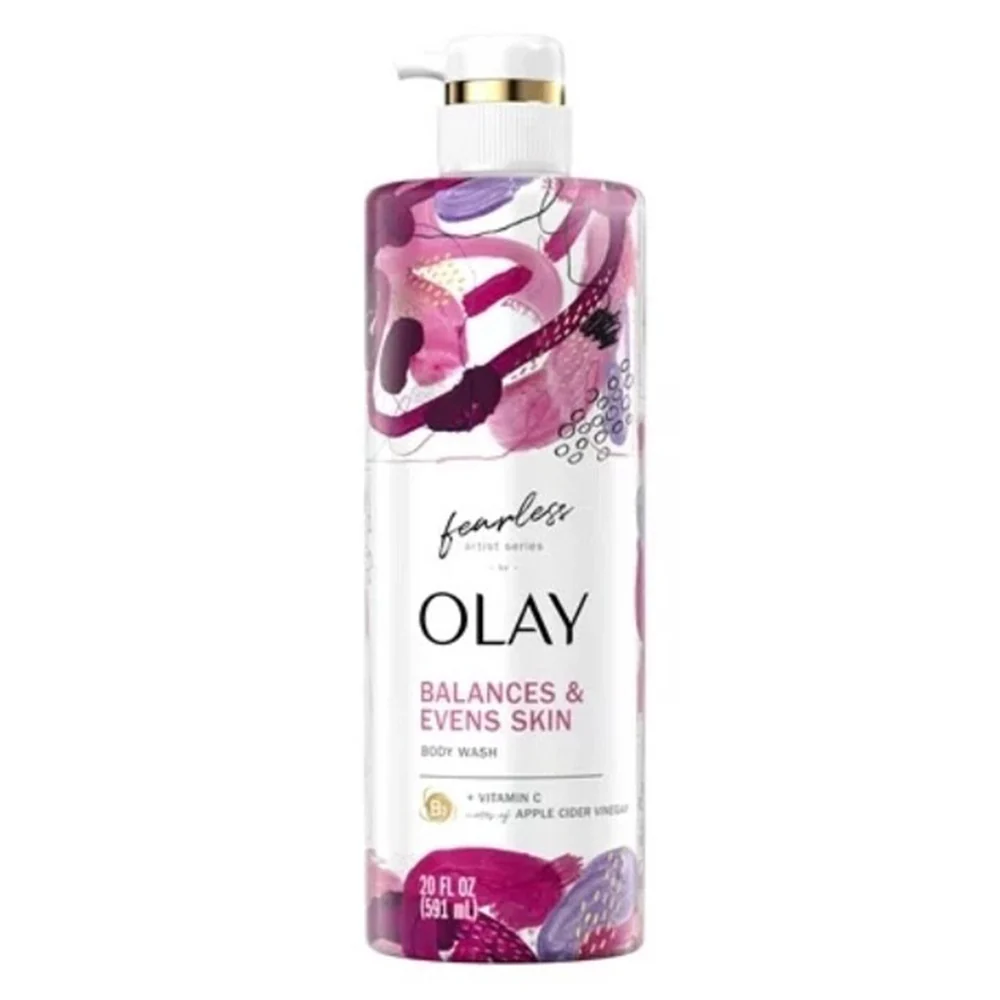 Trusted Olay Fearless Artist Series Skin Balancing Body Wash with Vitamin C and Apple Cider Vinegar 20Oz 591ml Eco-Friendly