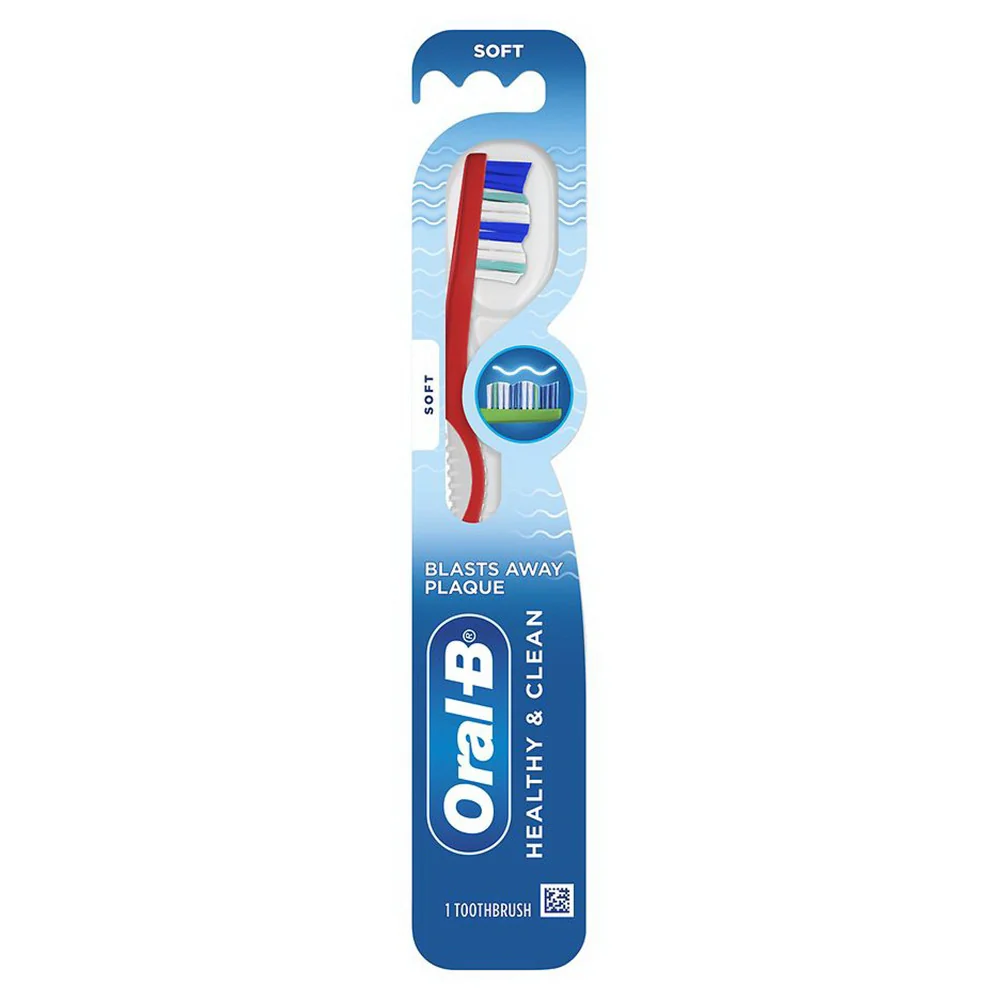 Sophisticated Oral B Healthy and Clean Manual Toothbrush Soft 1 Ea Versatile