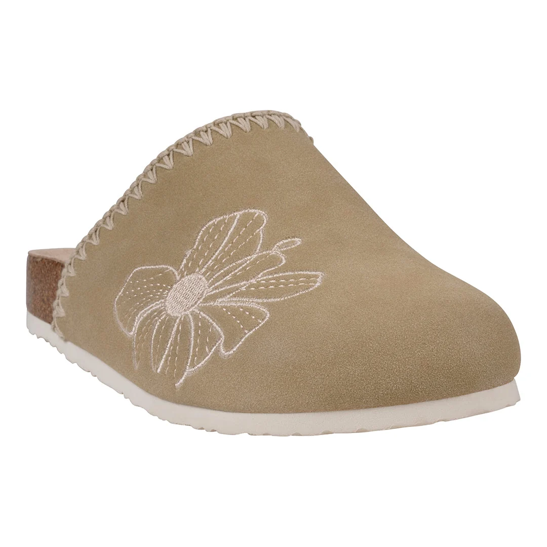 Unique Women's Jamie Natural Slide Footbed Clogs Outstanding