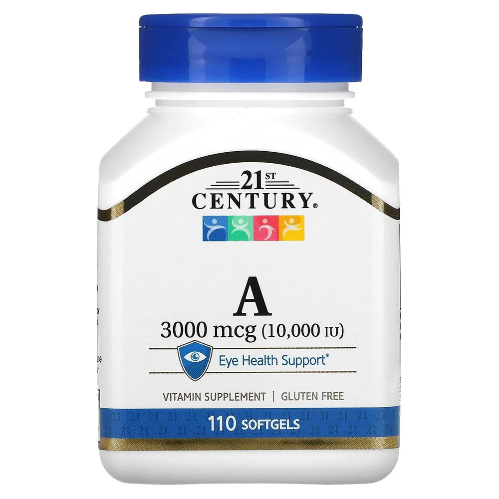 Certified 21st Century Vitamin A Eye Health Support 3000 Mcg Softgels 110 Ea Flexible