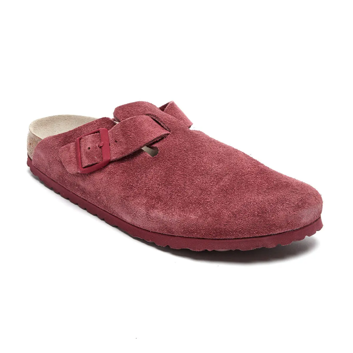 Certified Birkenstock Boston Soft Footbed Suede Leather Clog Professional