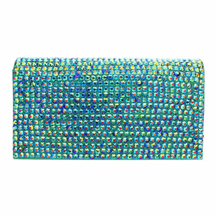 Excellent Bling Studded Evening Clutch Crossbody Bag Contemporary