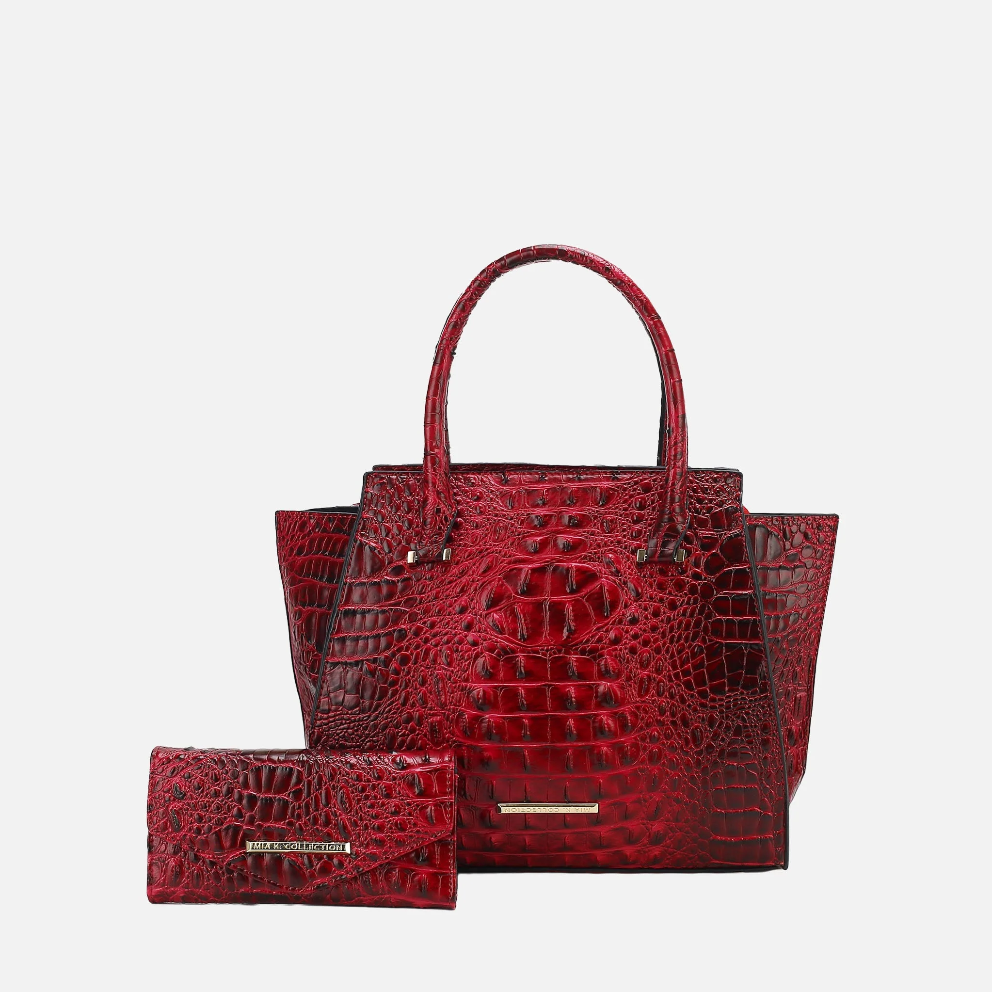 Convenient MKF Collection by Mia K. - Viridiana Croc Tote Bag and Set Recyclable