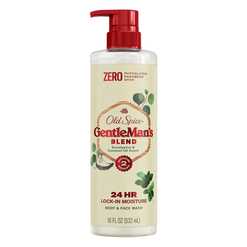Versatile Old Spice Body Wash Gentlemans with Eucalyptus and Coconut Oil 18Oz 532ml Minimalist