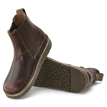 Advanced Birkenstock Unisex Birmingham Slip On Mid Natural Leather Roast Verified