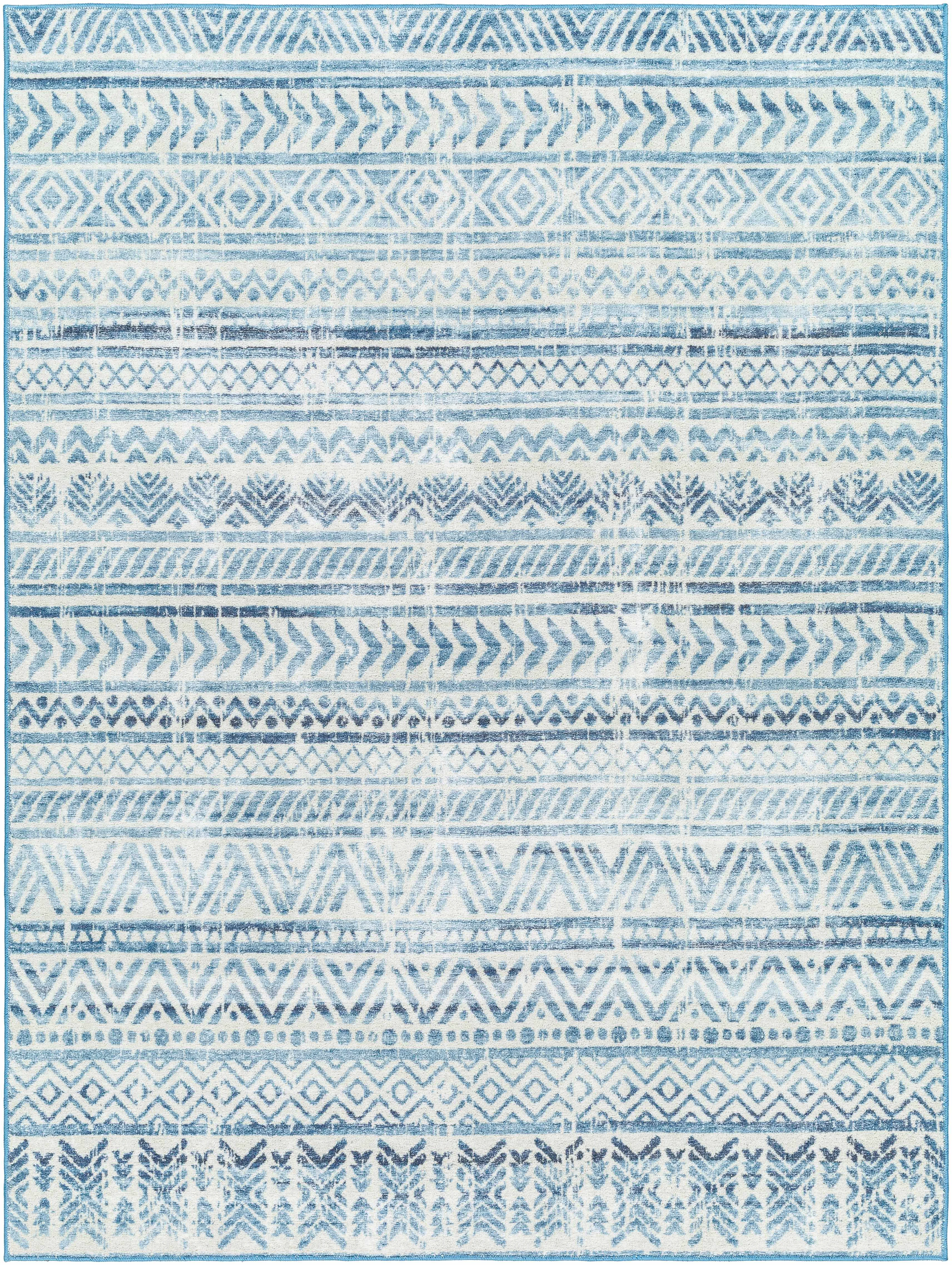 World-Class Ianna Arctic Stone Washable Area Rug - Relaxed