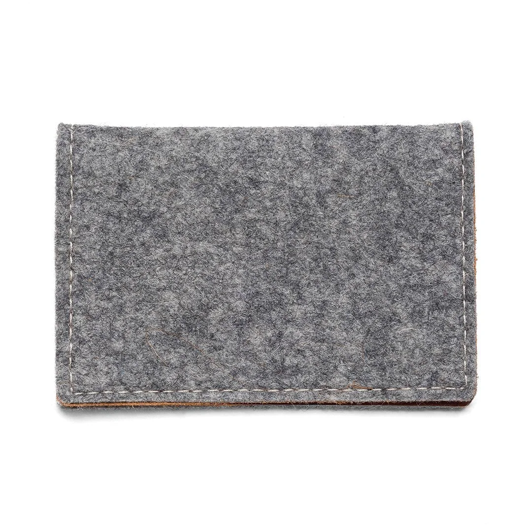 Premium Material Felt and Leather Bifold Wallet Effective