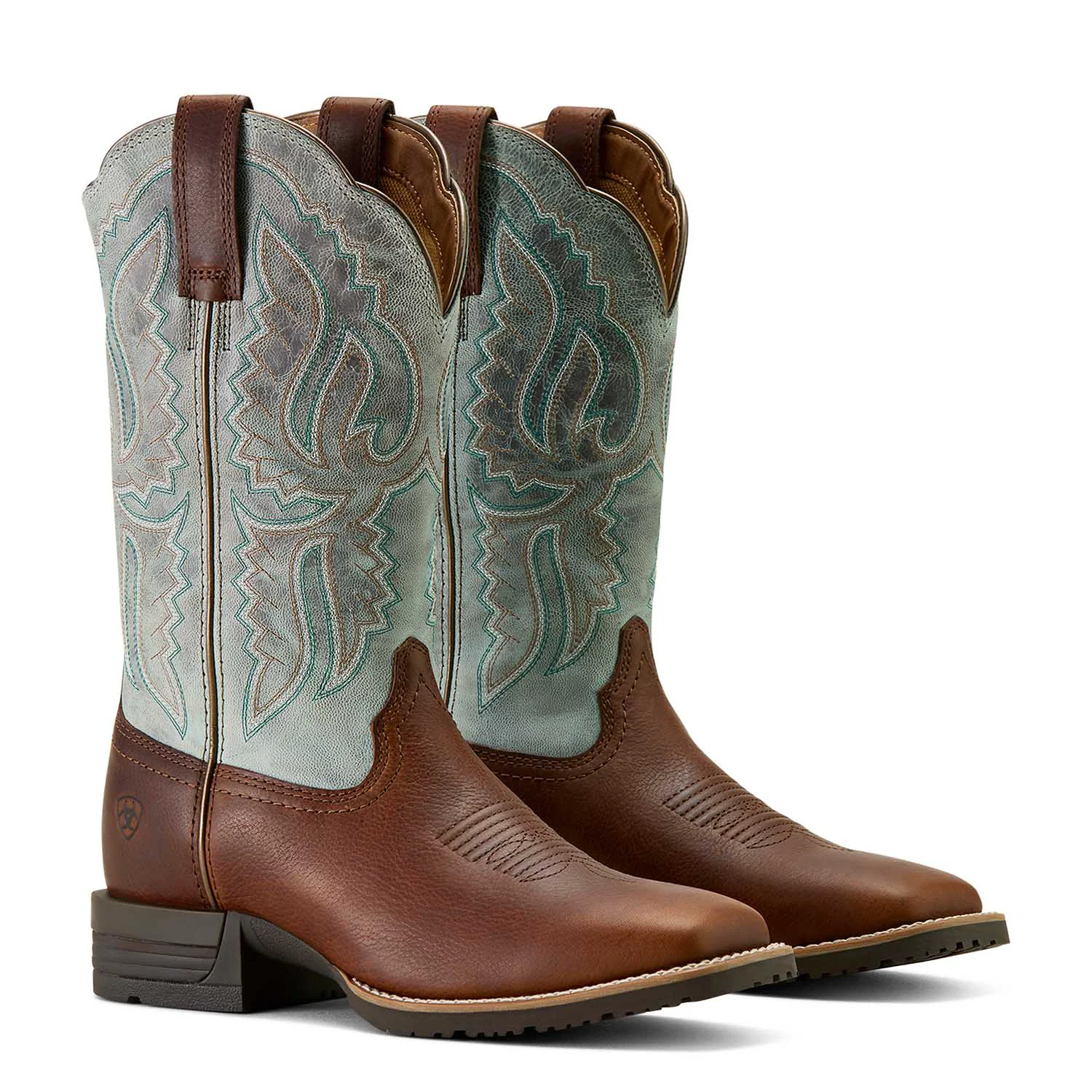 Optimized Ariat Womens Hybrid Ranchwork Wide Square Toe Leather Western Work Boot Fast
