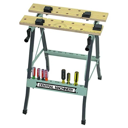 Superior Portable Fold Up Folding Workbench Work Vise Bench Clamp Table Saw Horse Vice Powerful