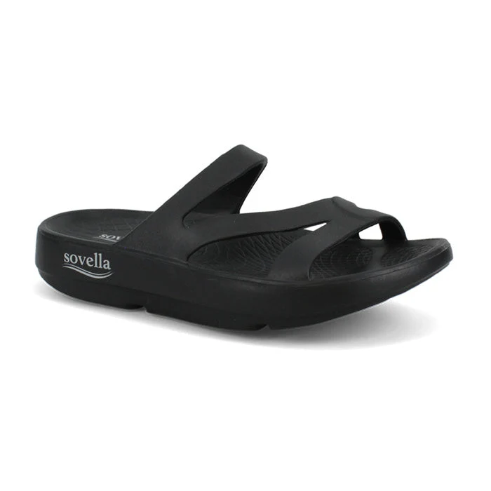 Secure Sovella Active Recovery Sandals Women's PF Slide Black World-Class