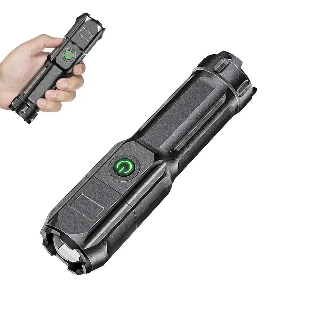 Refined Zoomable Tactical Flashlight Authentic
