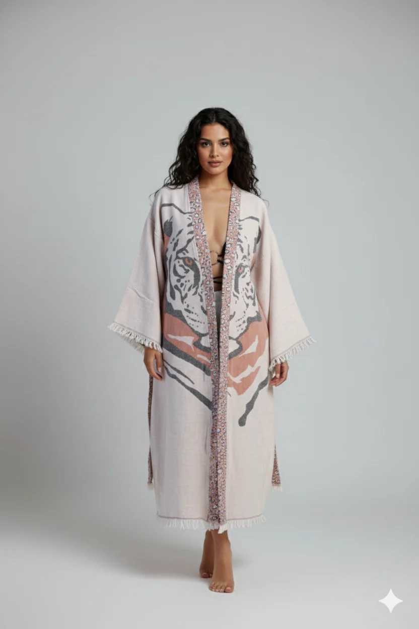 Versatile Tiger Kimono Expertly Made