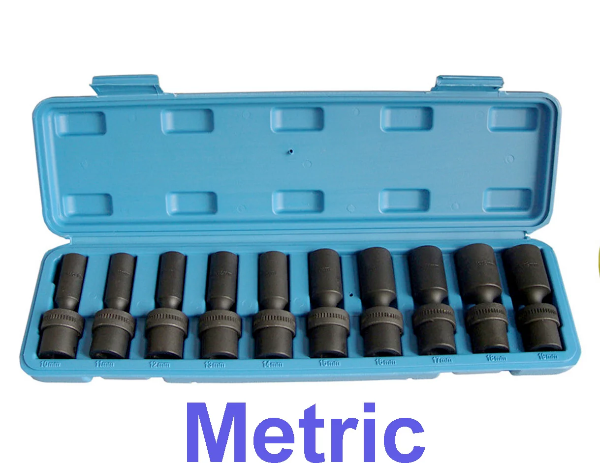 Specialty 3 8 Deep Impact Socket Flex Universal Wobble Socket Set Breathable