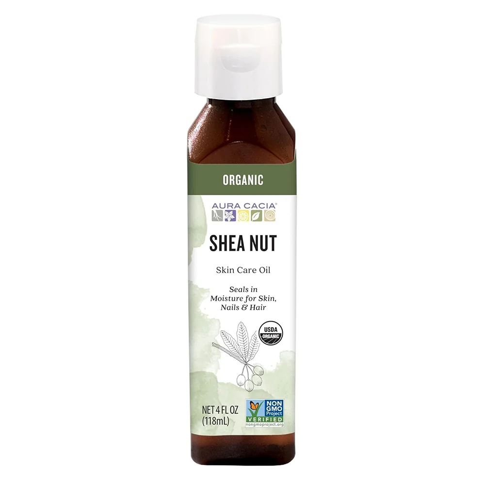 World-Class Aura Cacia Organic Shea Nut Skin Care Oil Hydrating and Nourishing Skin Care 4Oz 118ml Casual