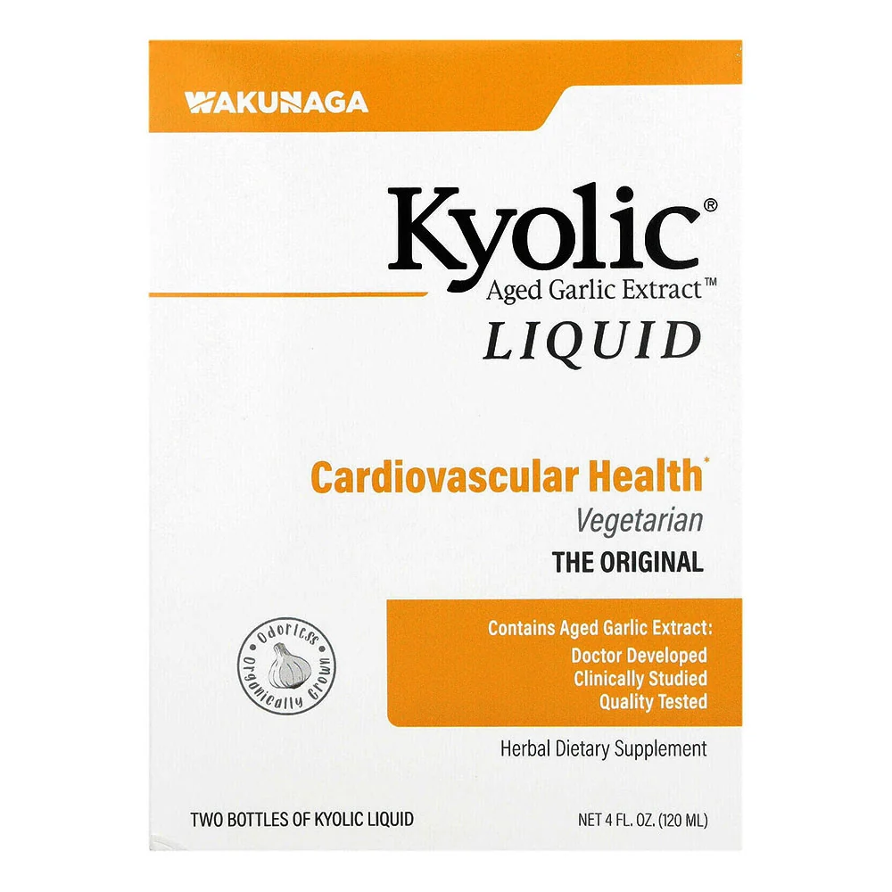 Premium Kyolic Aged Garlic Vegetarian Liquid Extract Bottles 2 Oz 2 Ea Practical