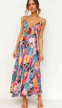 Advanced Floral Boho Chic Midi Dress🌸 Floral Boho Chic Midi Dress High-Grade
