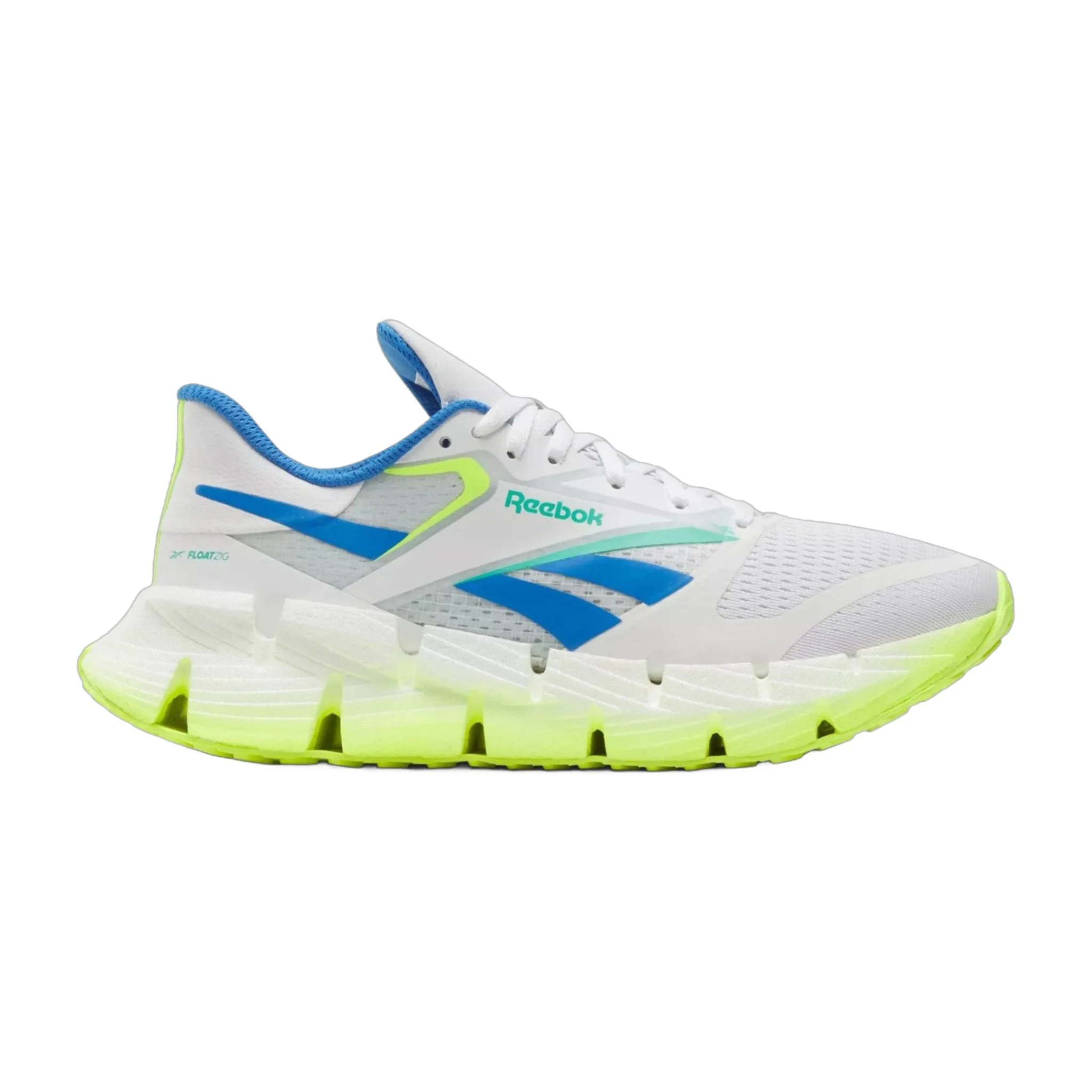 Sophisticated Reebok Men's Floatzig 1 'White Digital Lime Blue' Sneakers Responsible