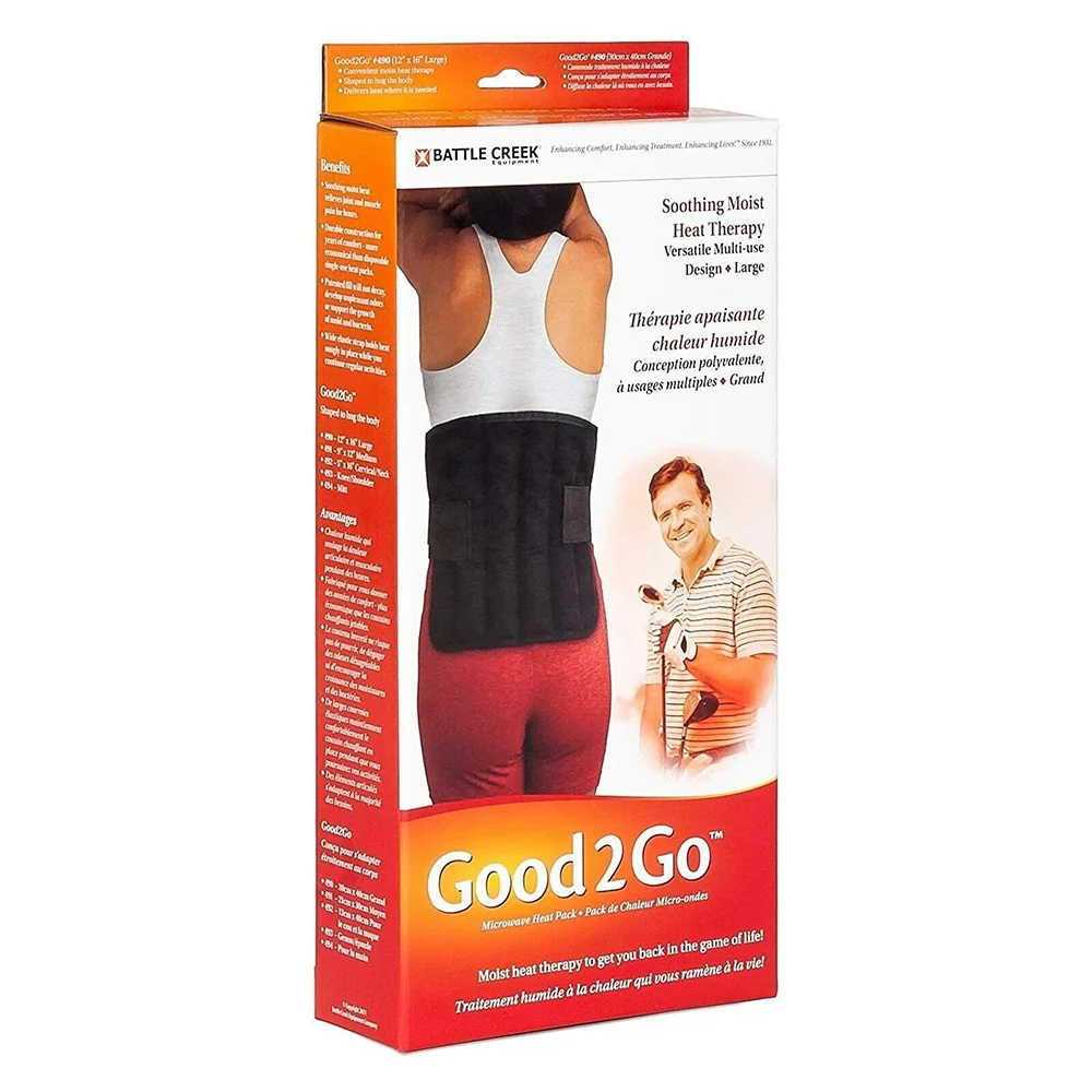 Elite Battle Creek Good2Go Portable Soothing Moist Heat Therapy Packs 12 X 16 Inches 1Ea Eco-Friendly