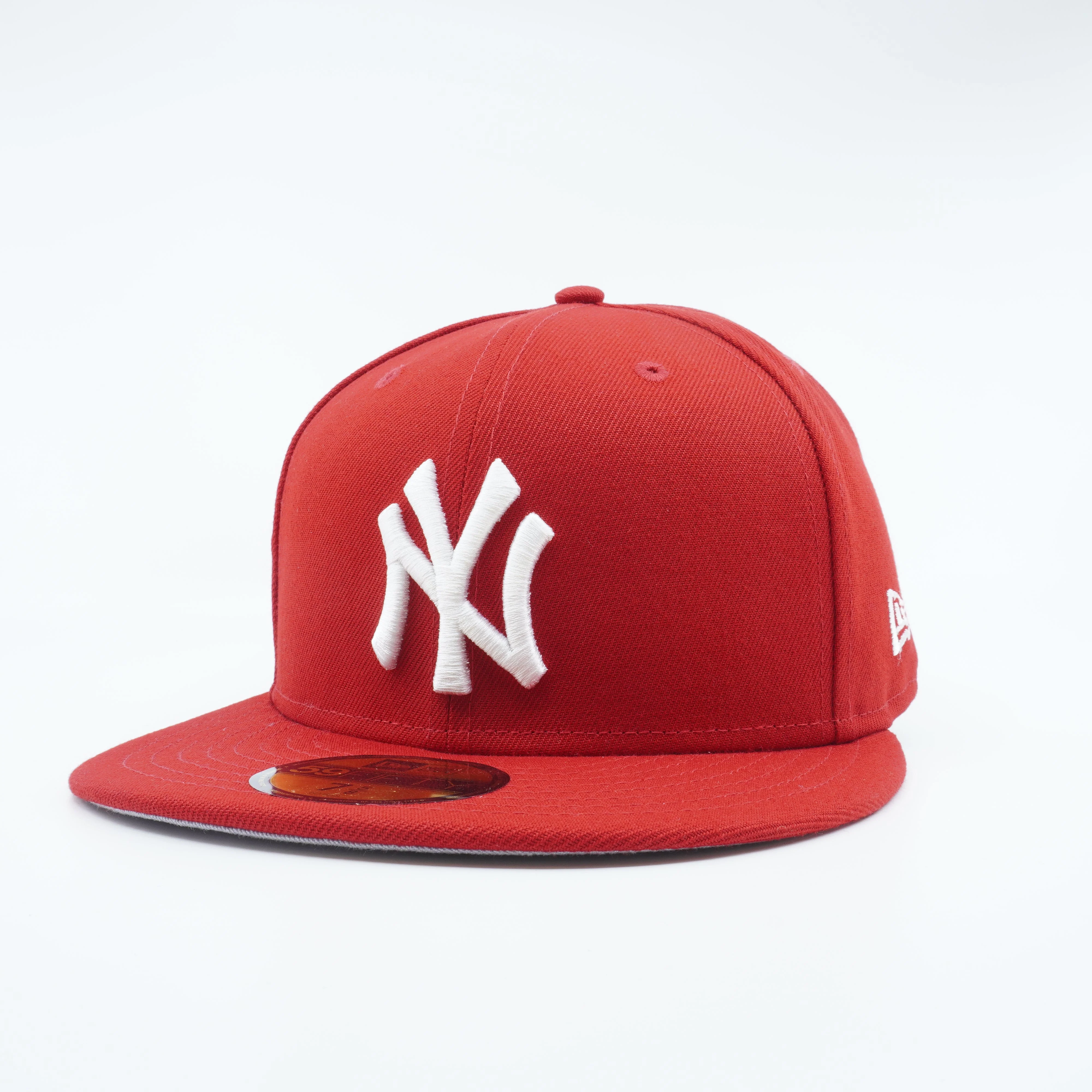Long-Lasting New Era Men's MLB Ny Yankees 5950 Fitted 'Side Pacth World Series'-Red Consistent