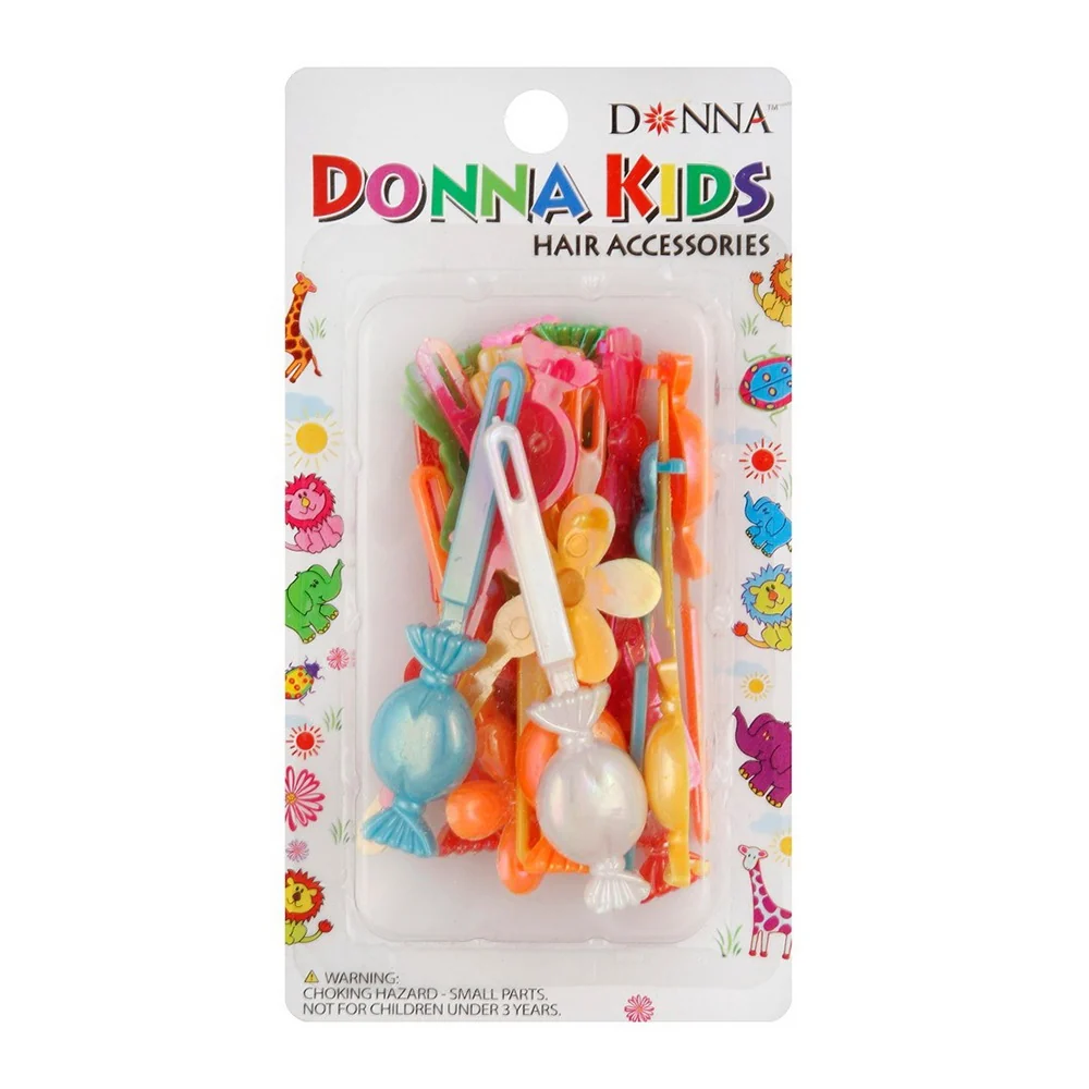 Top-Quality Donna Collection Kids Barrettes Hair Accessories for Decorative Hair Clips 18Ea High-Performance