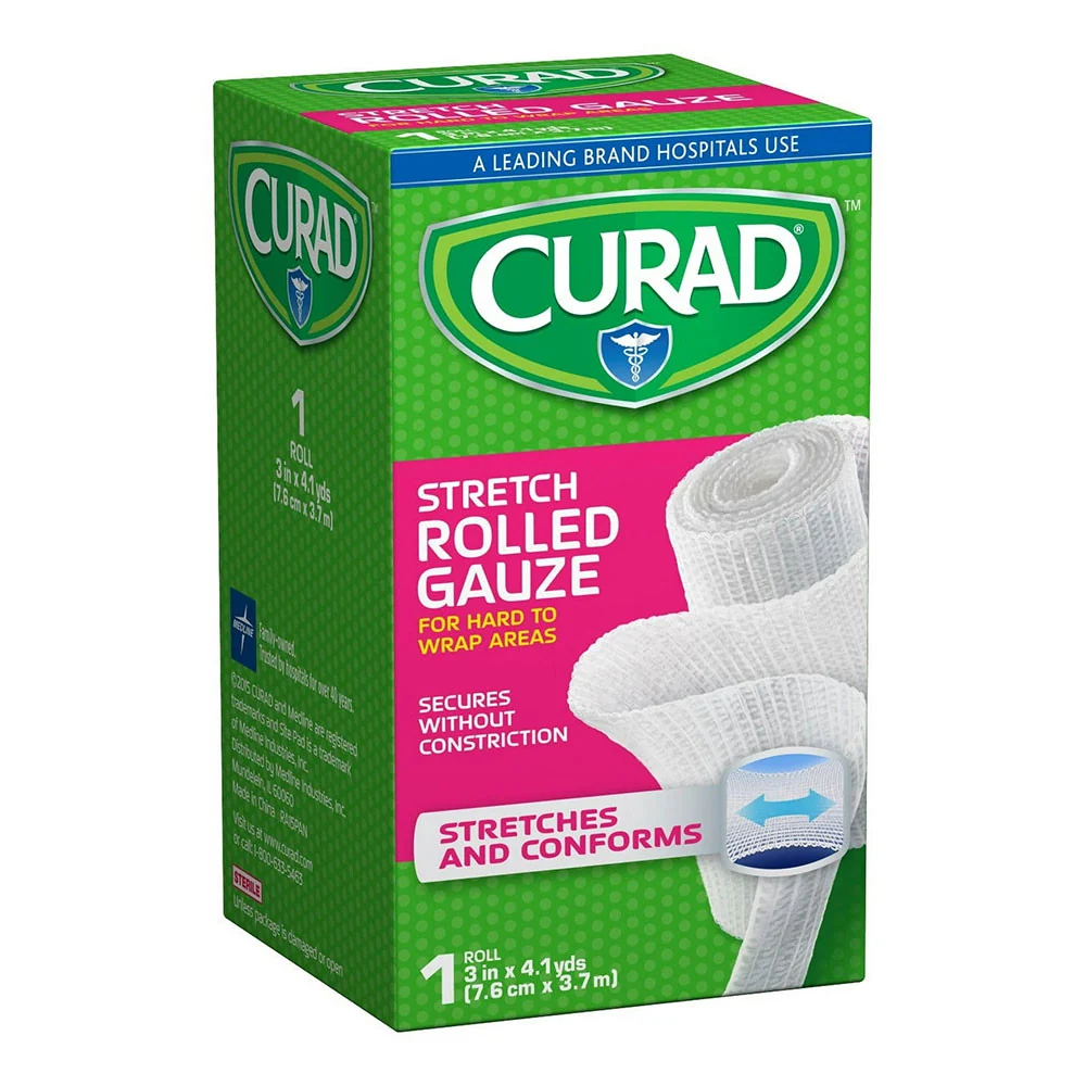 Lightweight Curad Cotton Bandage Roll 3 Inch 1 Ea Safe