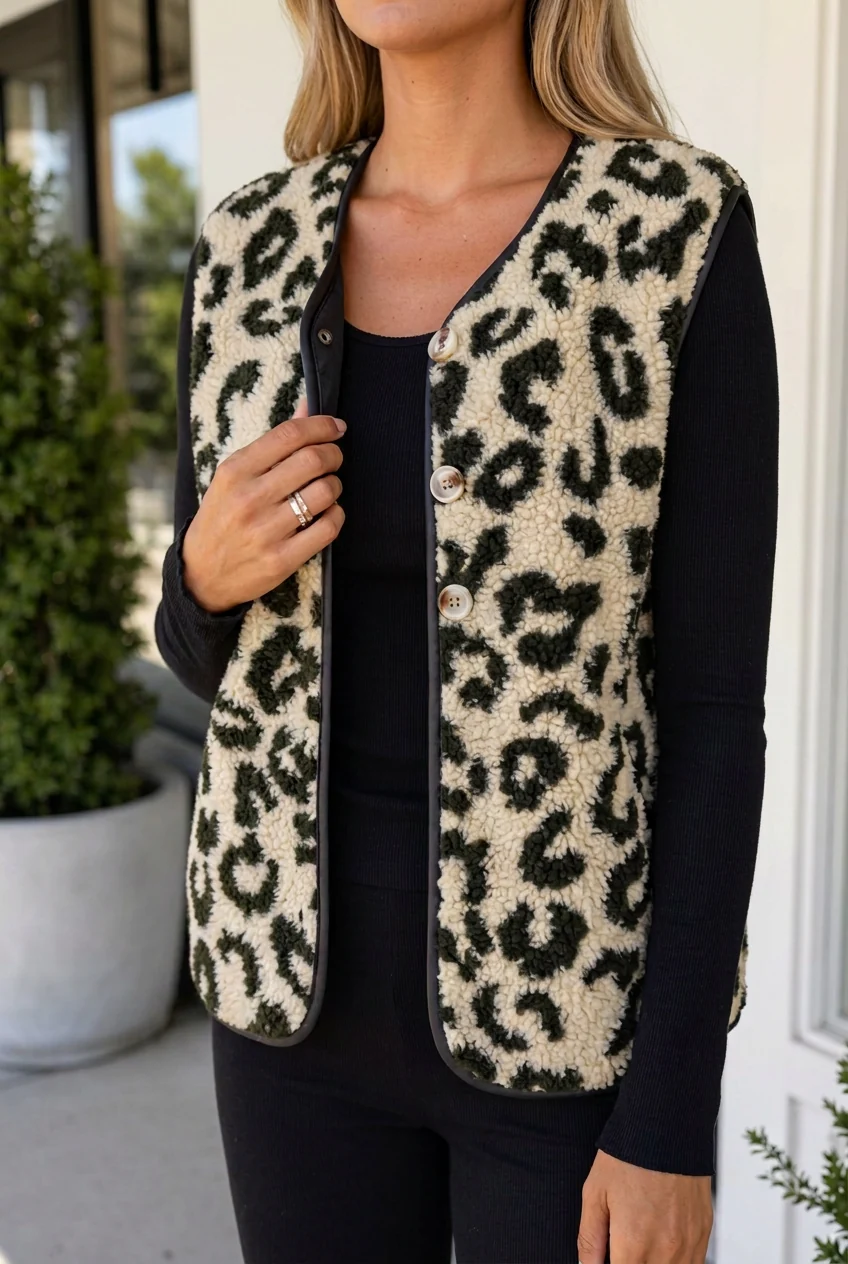 Durable Blakely Sherpa Vest Coat Smooth
