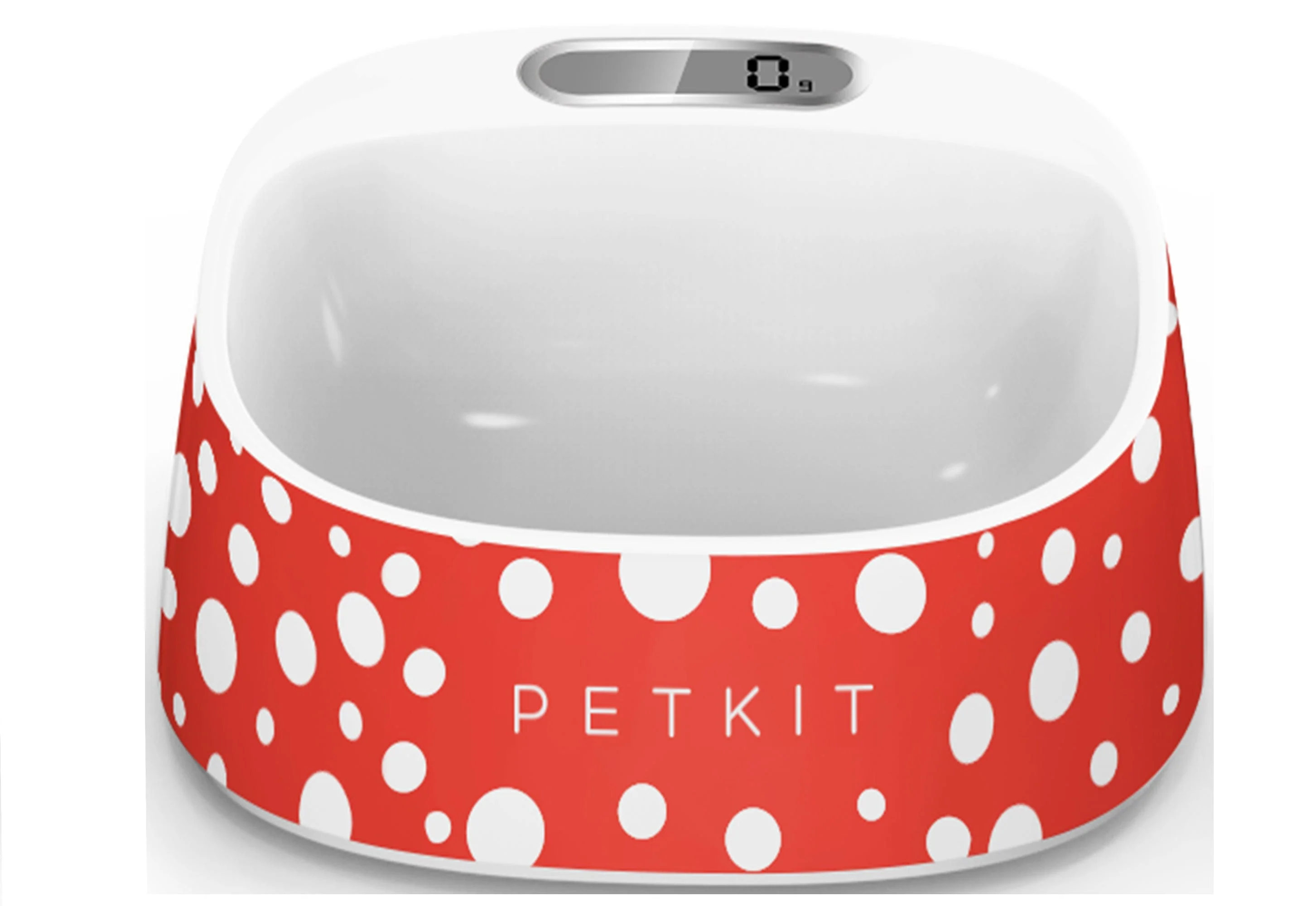Functional Pet Life PETKIT FRESH Smart Digital Feeding Pet Bowl - Red White - One Size Fine