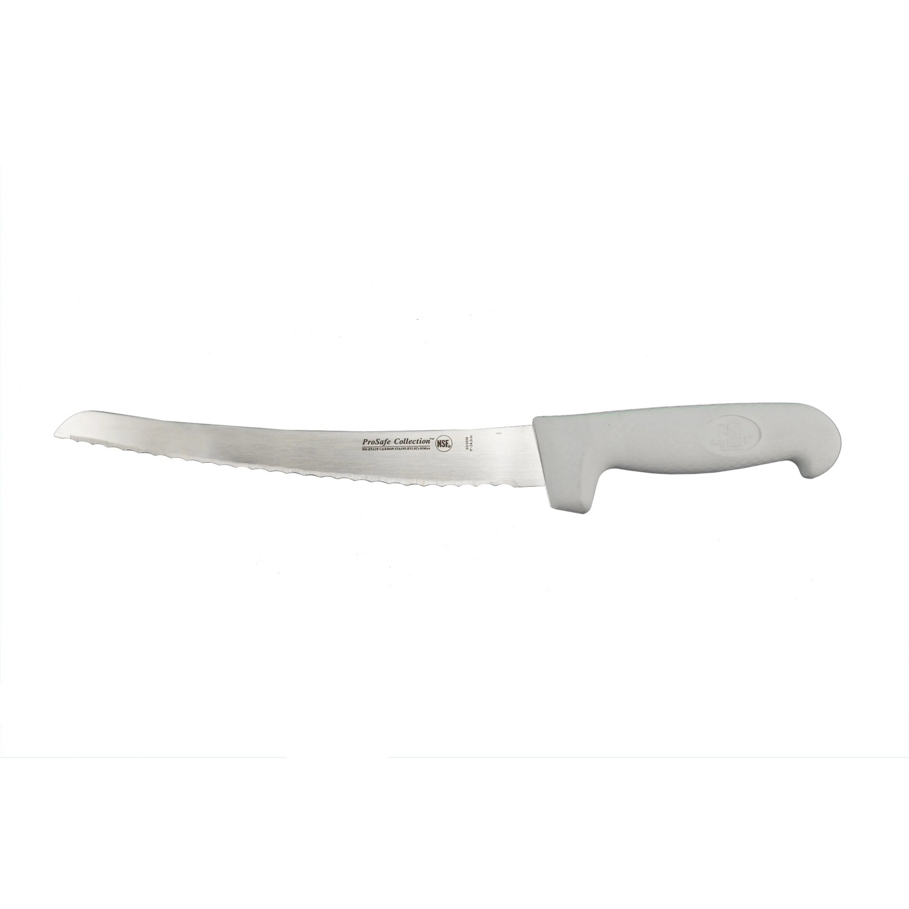 Next-Generation BergHOFF Ergonomic Stainless Steel Bread Knife Curved Serrated 9 Environmentally Friendly