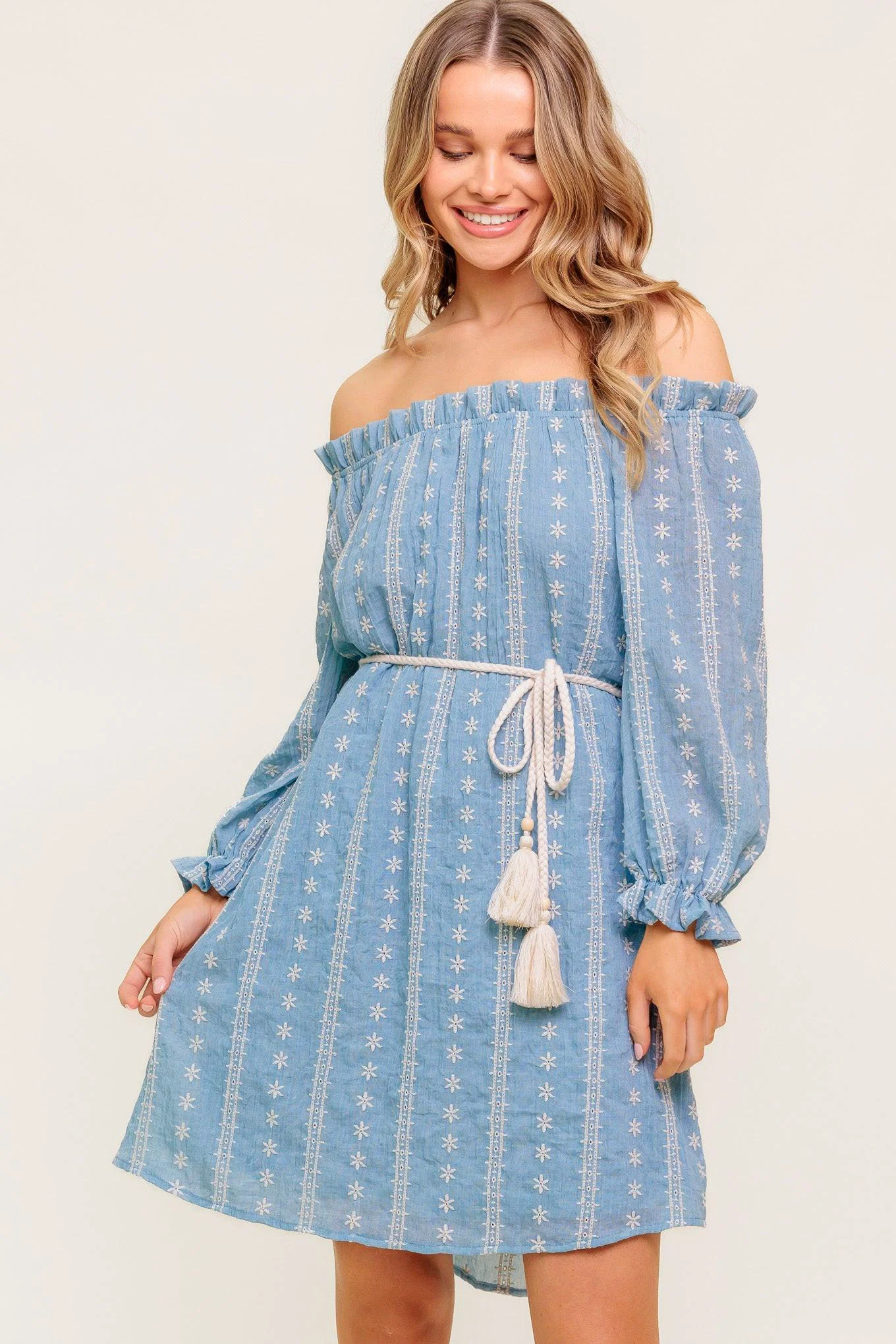 User-Friendly No More Cloudy Skies Woven Mini Dress Prestigious