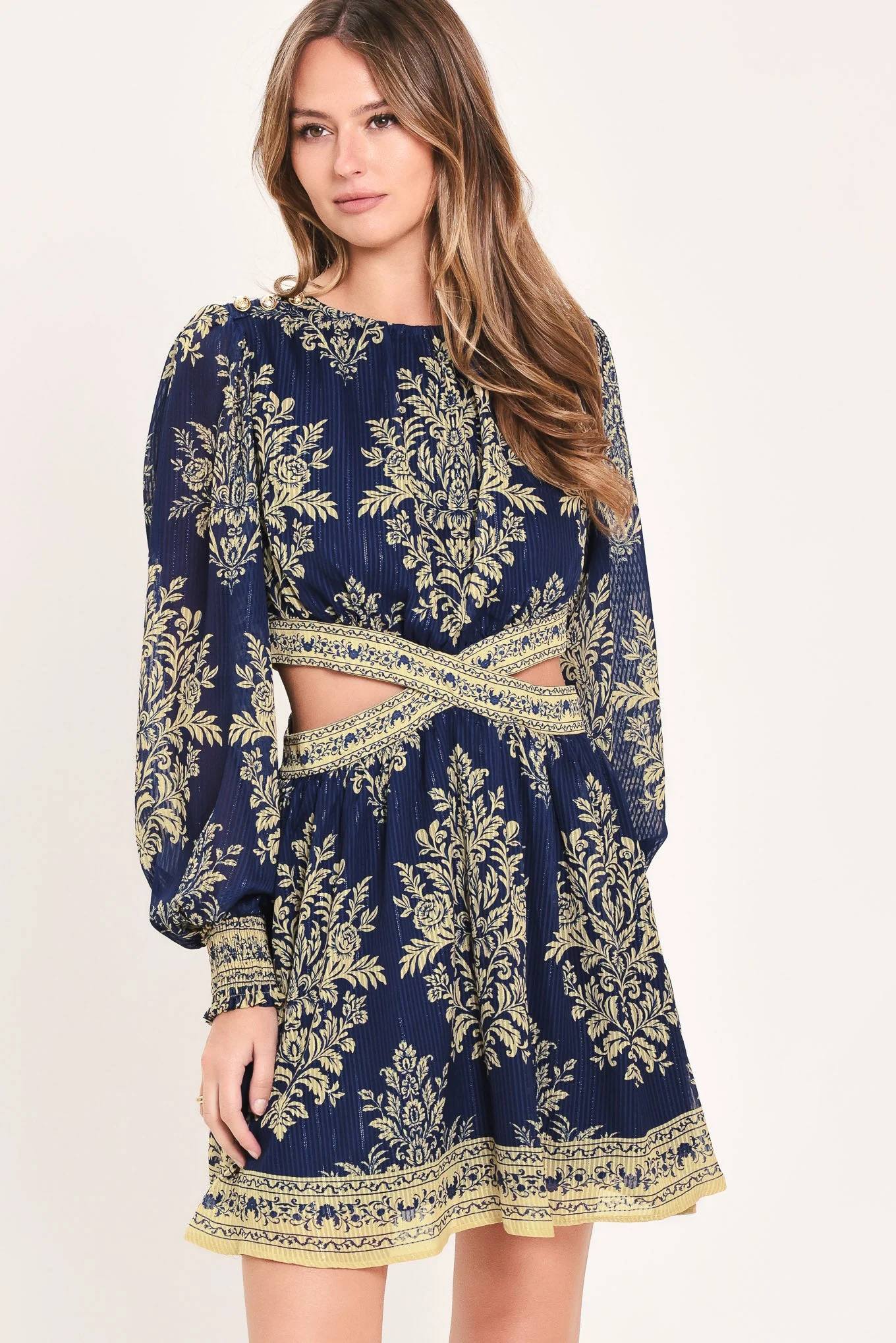 Specialty Palace Garden Fantasy Woven Mini Dress Trendy