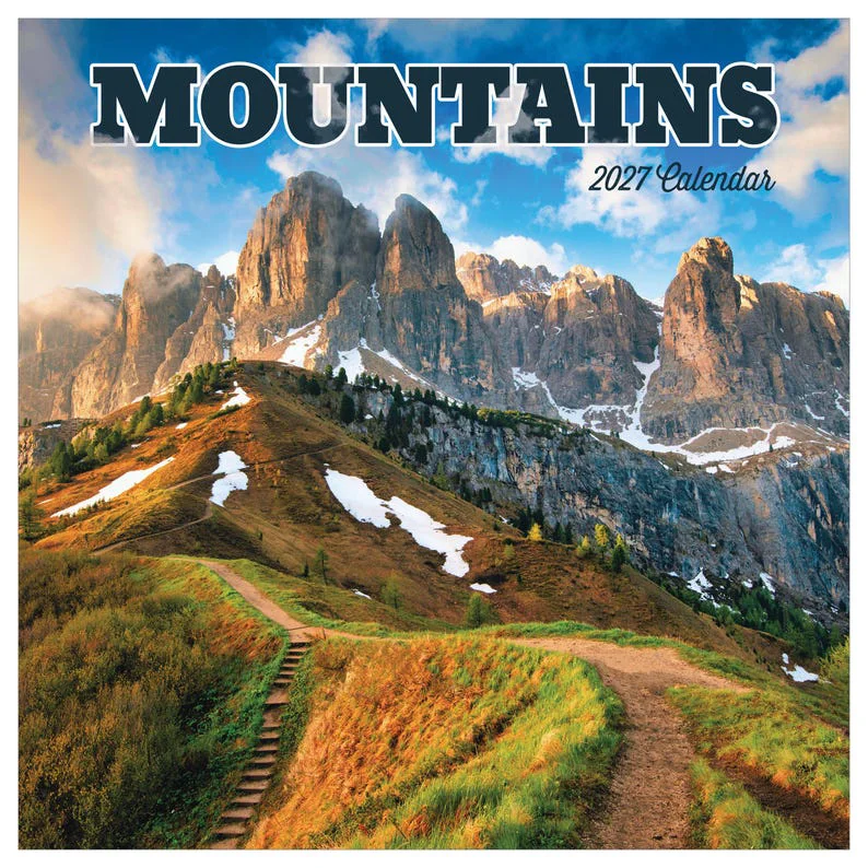 Carefully Designed 2027 Mountains Wall Calendar Responsible