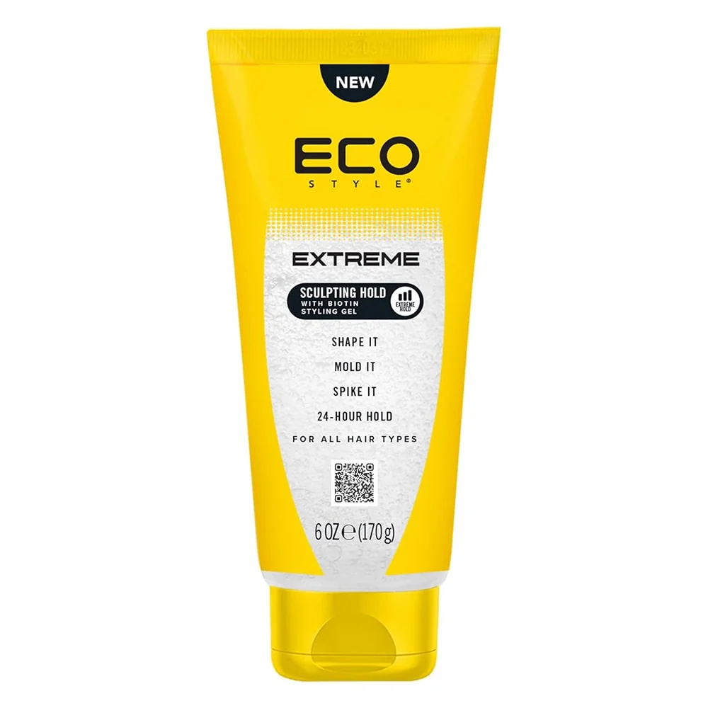 Effective Eco Style Extreme Sculpting Hold with Biotin Hair Styling Gel 24 Hour Hold 6Oz 170g Artisan