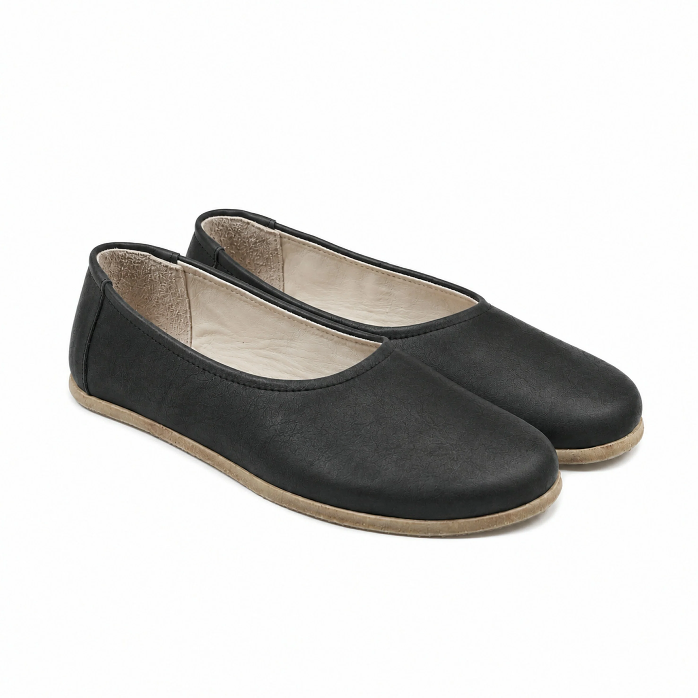 Crafted Women CRAZY Leather Barefoot Ballerinas Handmade Zero Drop Shoes Classic Comfort Style Traditional