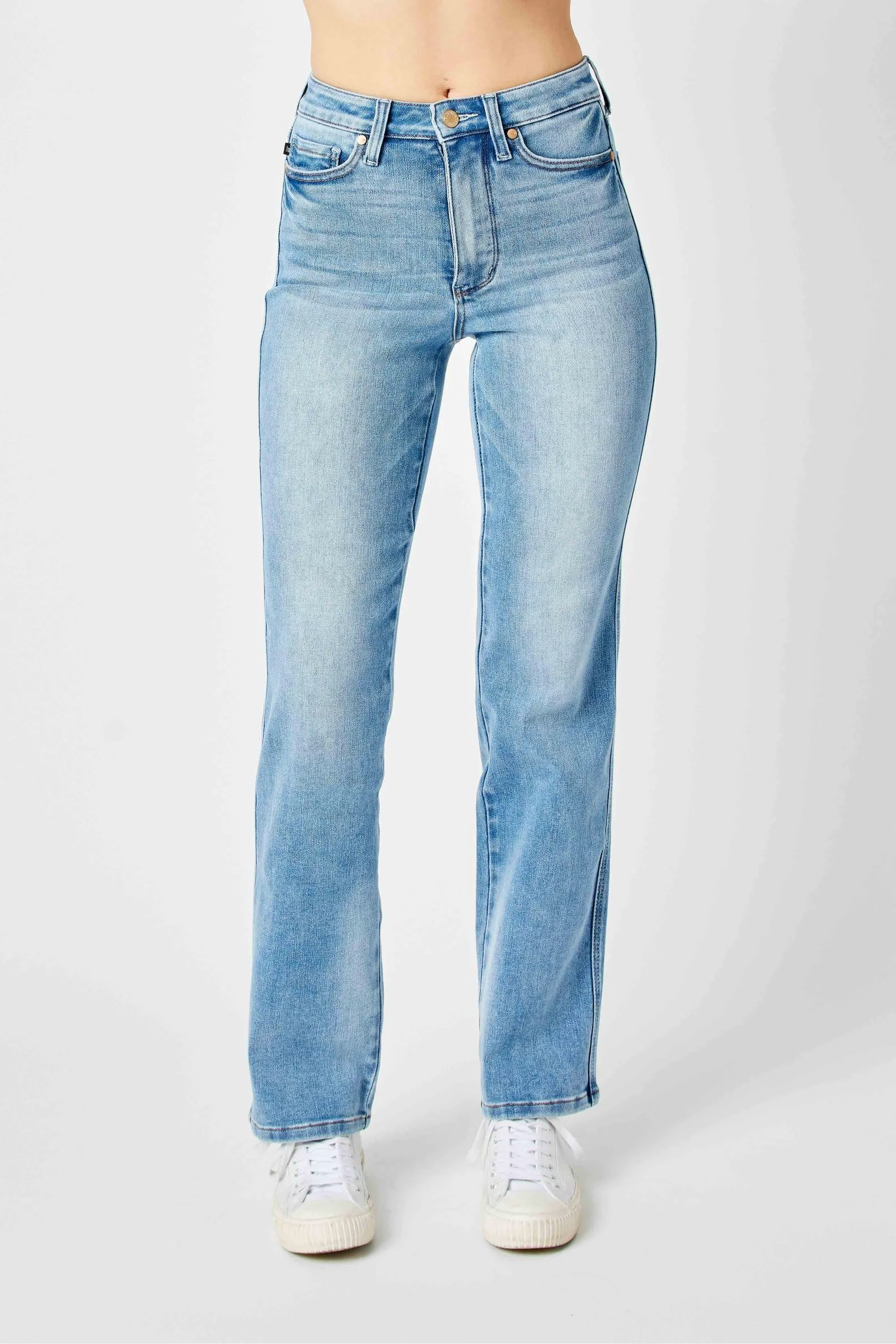 User-Friendly Judy Blue True To Size Tummy Control Straight Jeans Environmentally Friendly