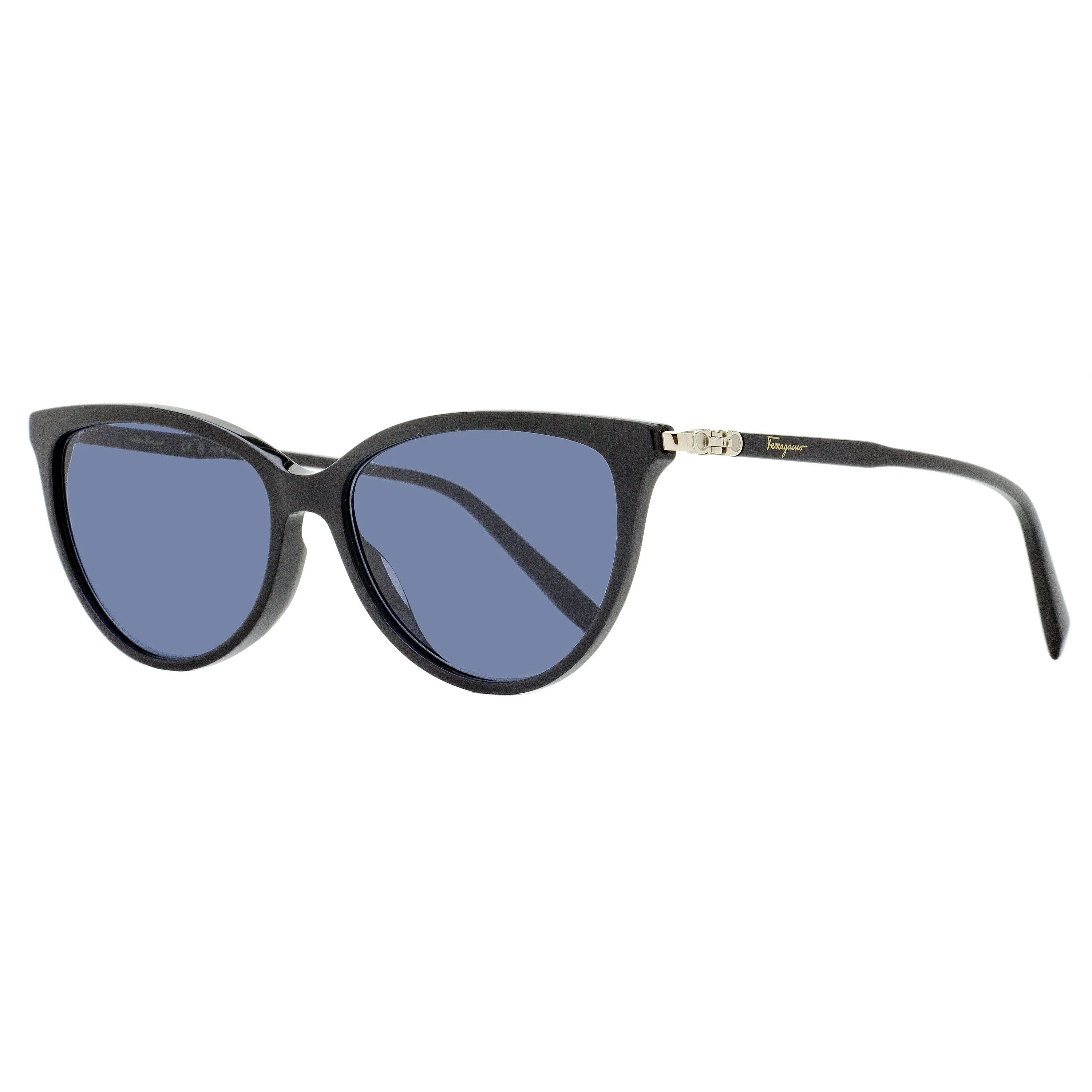 Unique Ferragamo Gancini Cat-Eye Sunglasses SF2870S 001 Black 55mm Durable