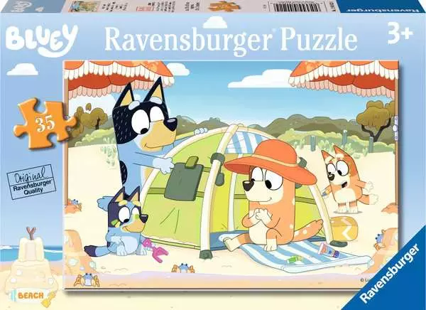 Versatile 35pc Bluey at the Beach Puzzle Crafted