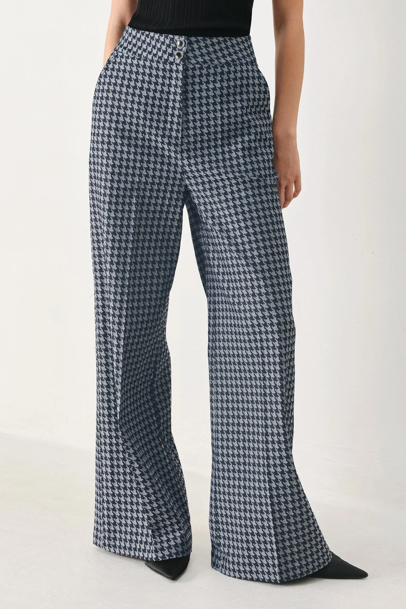 Breathable Noir Society Woven Wide Leg Pants Original