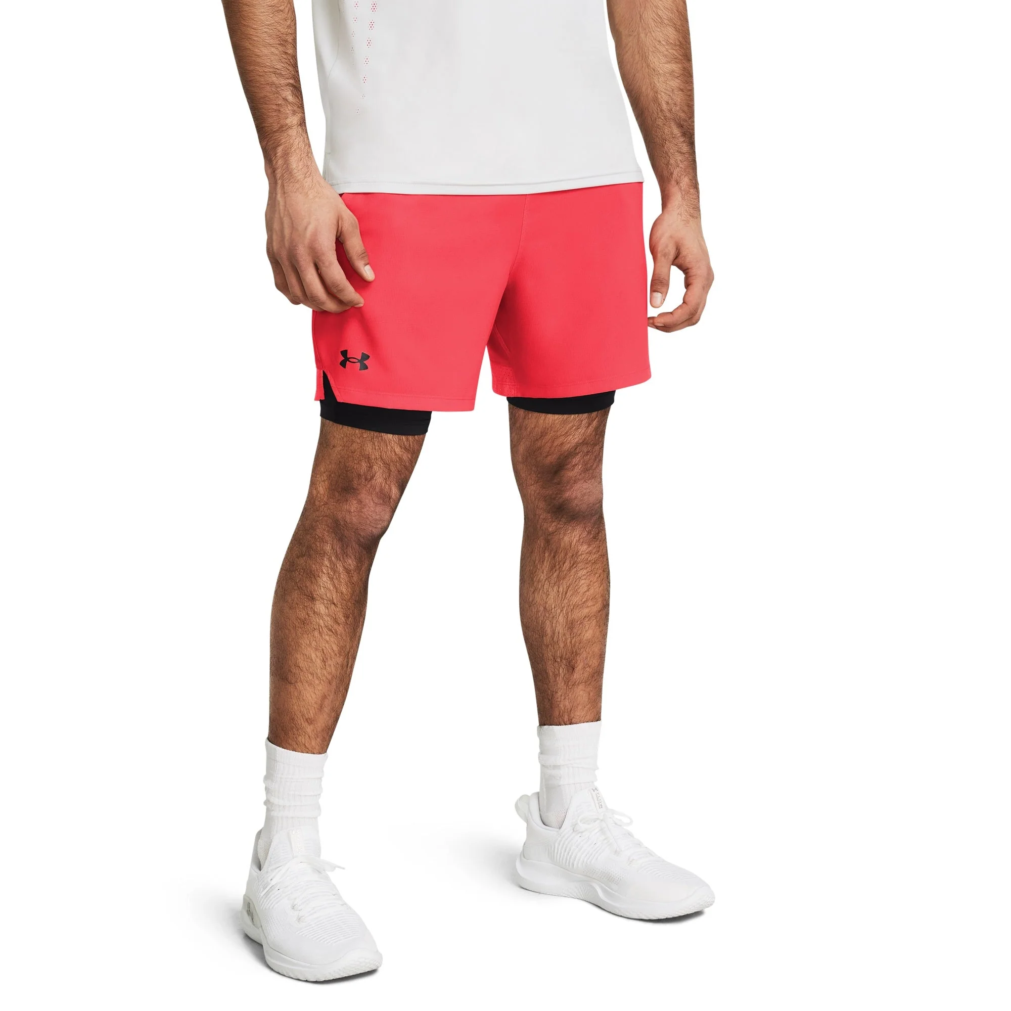 Consistent Under Armour Mens UA Vanish Woven 2 In 1 Shorts - Racer Red Black Top-Quality